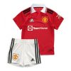 Otroški Nogometni dresi Manchester United Domači 2022-23 Kratek Rokav + Kratke hlače