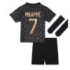 Poceni Otroški Nogometni dresi Paris Saint-Germain PSG kompleti Tretji 2023-24 Kylian Mbappe 7