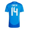 Moški Nogometni dresi Italija Domači Euro 2024 z imenom Federico Chiesa 14