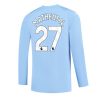 Nogometni Dresi za ekipe Manchester City Domači 2023-24 z lastnim tiskom Matheus Nunes 27