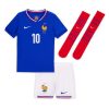 Otroški Nogometni dresi za otroke Francija Domači EM 2024 Kylian Mbappe 10-1