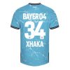 Moški Nogometni dresi Bayer Leverkusen Tretji modra 2023-2024 Granit Xhaka 34