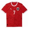 Poceni Moški Nogometni dresi Avstrija Domači Euro 2024 rdeča Kratek Rokav Marko Arnautovic 7-1