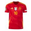 Moški Nogometni dresi Španija Domači Euro 2024 tisk Dani Olmo 10-1