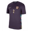 Moški Nogometni dresi za nogomet Anglija Gostujoči Euro 2024 Kyle Walker 2-1
