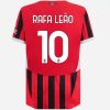 Moški Nogometni Dresi AC Milan Domači 2024-25 rdeča Rafael Leao 10