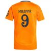 Moški Nogometni dresi Real Madrid Gostujoči 2024-25 oranžna Kylian Mbappe 9