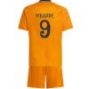 Otroški Nogometni dresi kompleti za otroke Real Madrid Gostujoči 2024-25 Kylian Mbappe 9