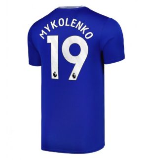 Poceni Moški Nogometni dresi Everton Domači 2024-25 modra Vitaliy Mykolenko 19