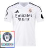 Moški Nogometni dresi Real Madrid Domači 15th Champions League With Patch 2024-2025
