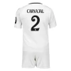 Otroški Nogometni dresi kompleti Real Madrid Domači 2024-25 Daniel Carvajal 2