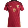 Ženski Nogometni dresi Belgija Domači EP 2024 Kratek Rokav Orel Mangala 18-1