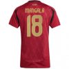 Ženski Nogometni dresi Belgija Domači EP 2024 Kratek Rokav Orel Mangala 18