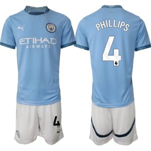 Moški Nogometni dresi Kompleti Manchester City Domači 2024-2025 Kalvin Phillips 4
