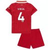 Otroški Nogometni dresi kompleti za otroke Liverpool Domači 2024-25 Virgil van Dijk 4