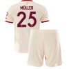 Otroški Nogometni dresi kompleti FC Bayern Munich Tretji 2024-25 Thomas Muller 25