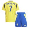 Otroški Nogometni dresi kompleti za otroke Al-Nassr Domači 2024-25 Cristiano Ronaldo 7