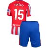 Otroški Nogometni Dresi Kompleti za otroke Atletico Madrid Domači 2024-25 Clement Lenglet 15