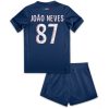 Otroški Nogometni dresi za otroke Paris Saint-Germain PSG Domači 2024-25 Joao Neves 87