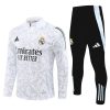 Otroški Real Madrid Sweatshirt Za Trening dresi kompleti 1/4 Zip Bela 2024-25
