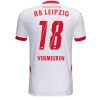 Moški Nogometni dresi RB Leipzig Domači 2024-25 bela rdeča Kurzarm Arthur Vermeeren 18