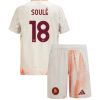 Otroški Nogometni dresi AS Roma Gostujoči 2024-25 bela Matias Soule 18
