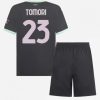 Otroški Nogometni Dresi Kompleti za otroke AC Milan Tretji 2024-25 Fikayo Tomori 23