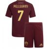 Otroški Nogometni Dresi Kompleti za otroke AS Roma Domači 2024-25 Lorenzo Pellegrini 7