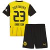 Otroški Nogometni dresi kompleti za otroke BVB Borussia Dortmund Domači 2024-25 Emre Can 23