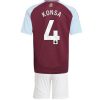 Kje Kupiti Otroški Nogometni dresi za nogomet Aston Villa Domači 2024-25 Ezri Konsa 4