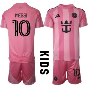 Otroške Nogometnih dresov Komplet za otroke Inter Miami CF Domači 2025-26 Lionel Messi 10