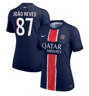 Ženske Nogometnih dresov Paris Saint-Germain PSG Domači 2024-25 Joao Neves 87