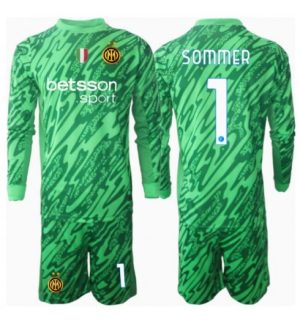 Inter Milan Vratar Domači 2024-25 Nogometni dresi za otroke Yann Sommer 1