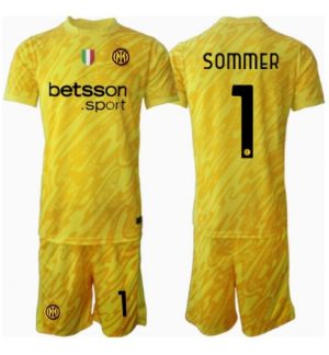 Inter Milan Vratar Gostujoči 2024-25 Nogometni dresi za otroke Yann Sommer 1