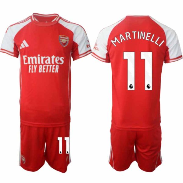Arsenal Domači 2025-26 Moški Nogometni dresi kompleti Gabriel Martinelli 11