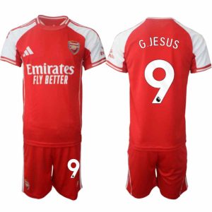 Arsenal Domači 2025-26 Moški Nogometni dresi kompleti Gabriel Jesus 9