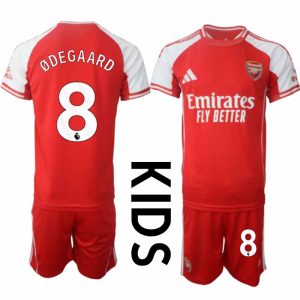 Arsenal Domači 2025-26 Nogometni dresi Kompleti za otroke Martin Ødegaard 8