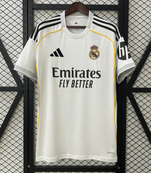 Real Madrid Domači 2025-26 Moški Nogometni dresi Kratek Rokav