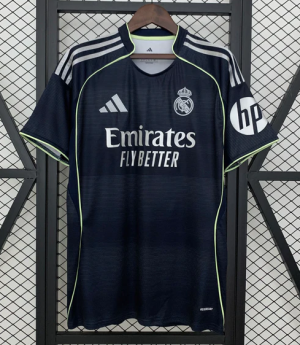 Real Madrid Gostujoči 2025-26 Moški Nogometni dresi Kratek Rokav