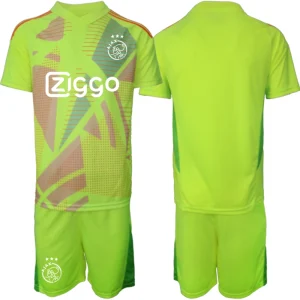 Otroške Nogometnih dresov kompleti Ajax Vratar 2024-25 zelena
