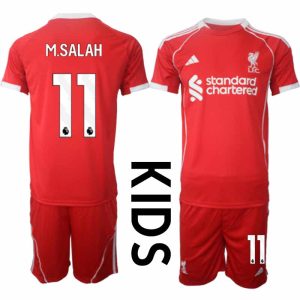 Liverpool Domači 2025-26 Nogometni dresi z imenom Mohamed Salah 11