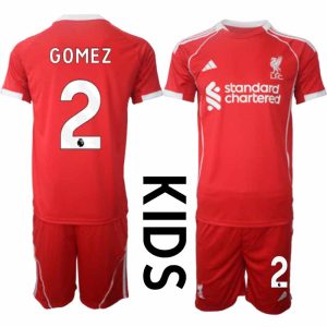 Liverpool Domači 2025-26 Otroški Nogometni dresi z imenom Joe Gomez 2