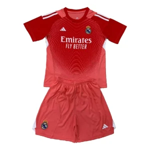 Real Madrid Vratar 2025-26 Otroški Nogometni dresi za otroke Rdeča