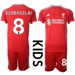 Liverpool Domači 2025-26 Otroški dres z imenom Dominik Szoboszlai 8