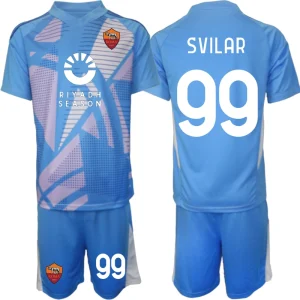 AS Roma Vratar 2024-25 Nogometni dresi komplet za otroke Mile Svilar 99
