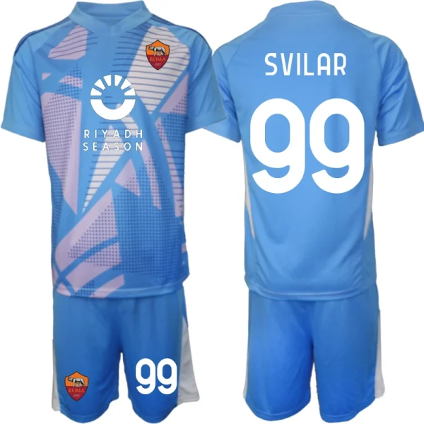 AS Roma Vratar 2024-25 Nogometni dresi komplet za otroke Mile Svilar 99