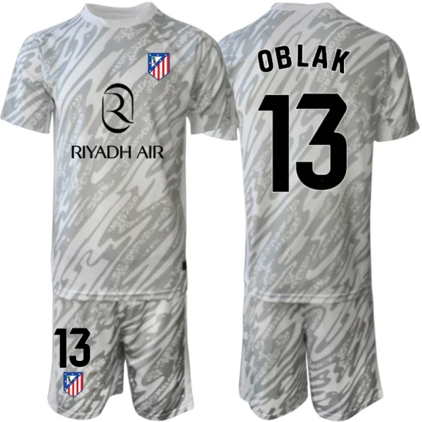 Otroške Nogometnih dresov za otroke Atletico Madrid Vratar 2024-25 Jan Oblak 13