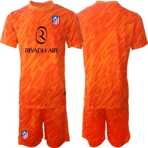 Nov Nogometni Dresi za otroke Atletico Madrid Vratar 2024-25 z imenom