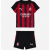 AC Milan Domači 2025-26 Otroški Dresi komplet tisk Theo Hernandez 19