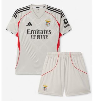 Benfica Gostujoči 2025-26 Otroški Nogometni dres kompleti